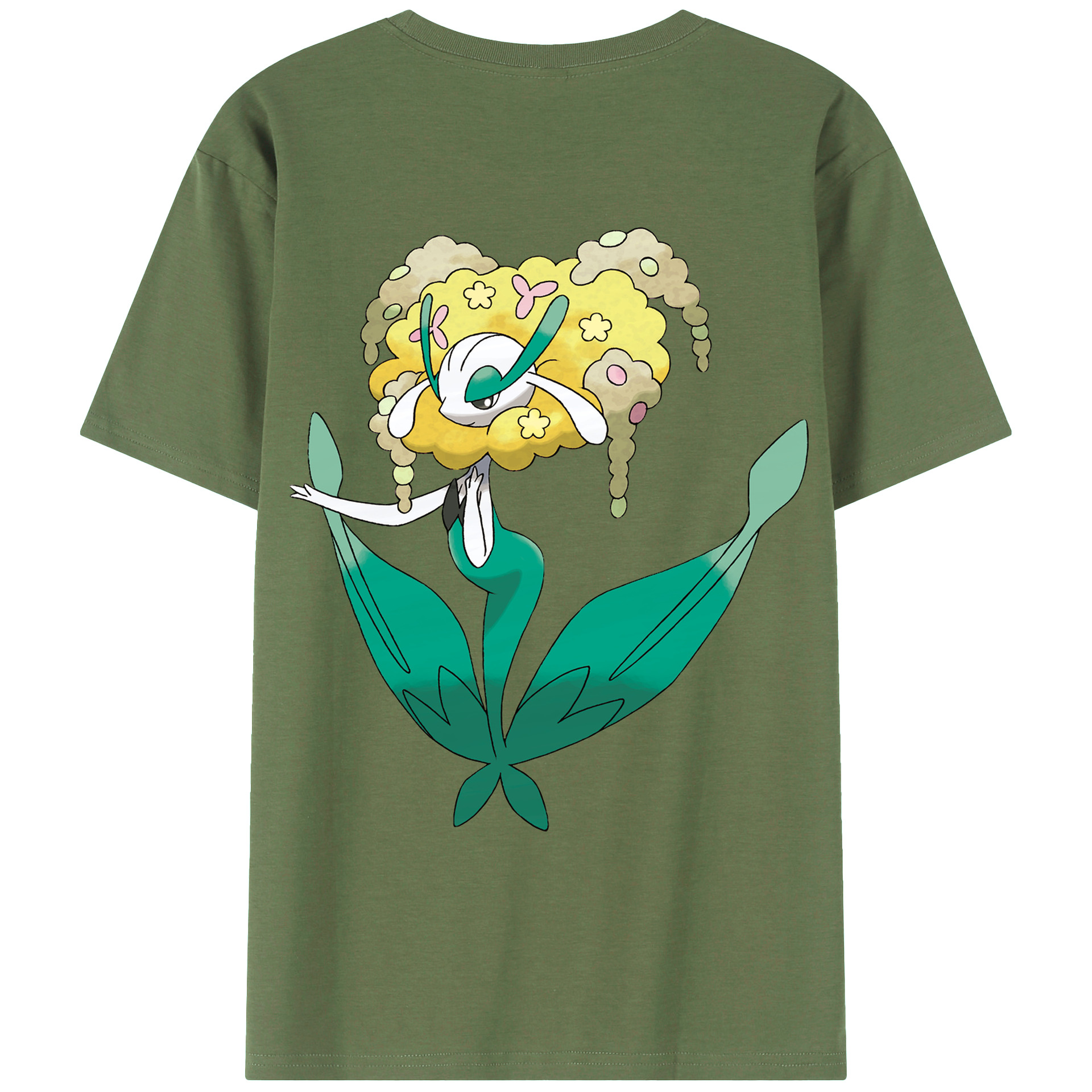 （画像用） ポケットモンスター Pokémon 綿100％ メンズ半袖Tシャツ（バックプリント） 通気性